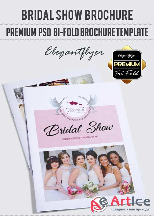 Bridal Show V1 2018 Premium Bi-Fold PSD Brochure Template