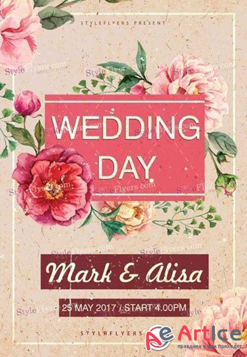 Wedding Day V7 2018 PSD Flyer Template