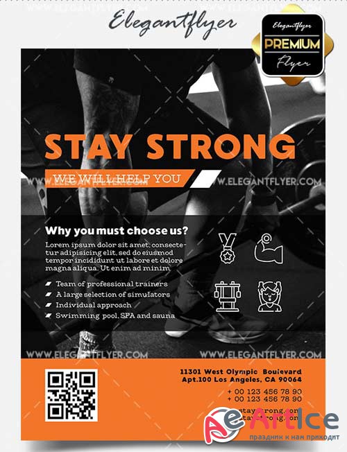 Stay Strong V1 2018 Flyer PSD Template