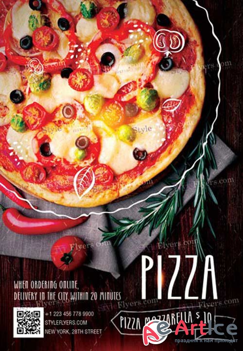 Pizza V11 2018 PSD Flyer Template