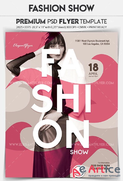 Fashion Show V1 2018 Flyer PSD Template