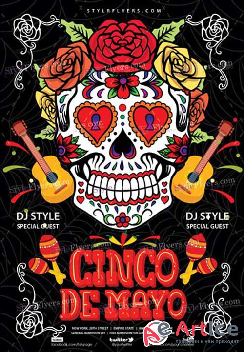 Cinco De-Mayo V22 2018 PSD Flyer Template