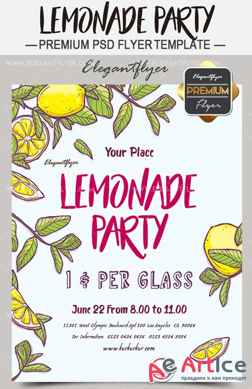 Lemonade Party V1 2018 Flyer Template