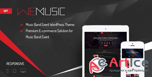 ThemeForest - WeMusic v1.7.6 - Music Band Event WordPress Theme - 12251286