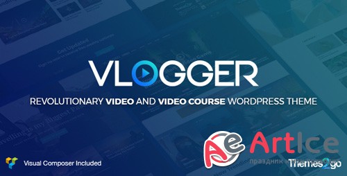 ThemeForest - Vlogger v1.5.1 - Professional Video & Tutorials WordPress Theme - 20414115