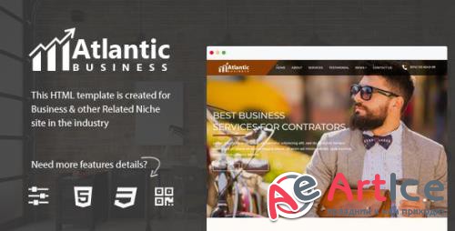 ThemeForest - Atlantic v1.0 - One Page Business HTML5 Bootstrap 4 Template - 20975397