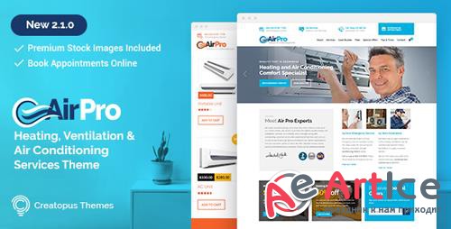 ThemeForest - AirPro v2.1.1 - Heating and Air conditioning WordPress Theme for Maintenance Services - 17143566
