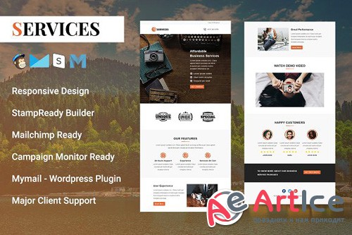 Services - Responsive Email Template - CM 2126282