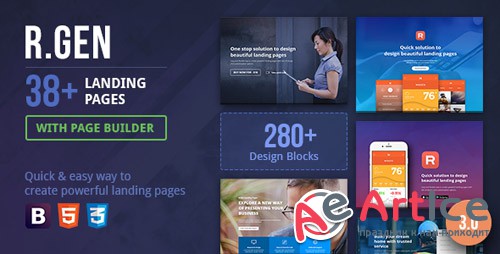 ThemeForest - RGen v3.08 - Landing Page with Page Builder - 13244840