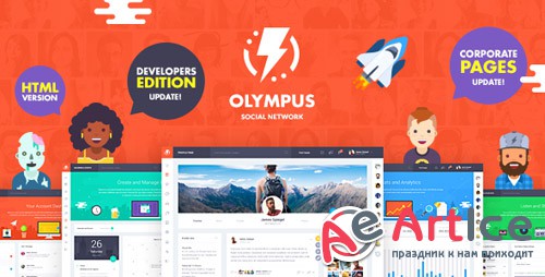 ThemeForest - Olympus - HTML Social Network Toolkit (Update: 30 April 18) - 19755363
