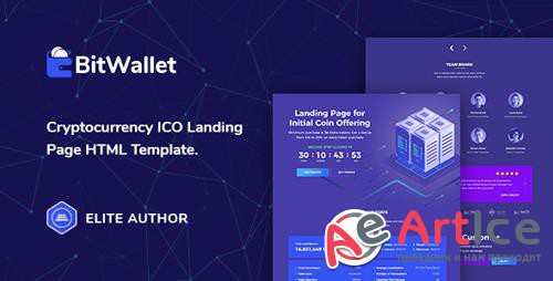 ThemeForest - BitWallet v1.0 - Cryptocurrency ICO Landing Page HTML Template - 21956208