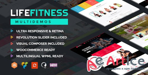 ThemeForest - Life Fitness v2.5 - Gym&Sport WordPress Theme - 19456796