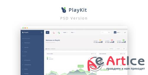 ThemeForest - PlayKit v1.0 - Web App PSD Template - 11955993