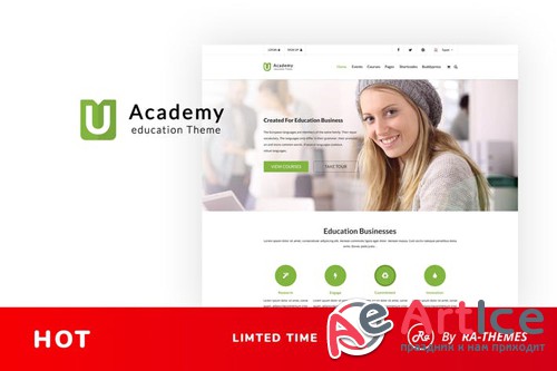 Uacademy - Learning Management System PSD Template