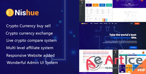 CodeCanyon - Nishue v1.3 - CryptoCurrency Buy Sell Exchange and Lending with MLM System | Live Crypto Compare - 21754644