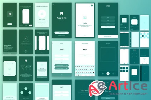 Arco - Wireframe Mobile UI Kit