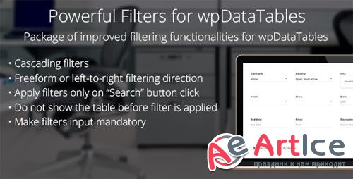 CodeCanyon - Powerful Filters for wpDataTables v1.0.1 - Cascade Filter for WordPress Tables - 21015802