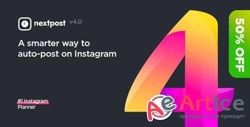 CodeCanyon - Instagram Auto Post & Scheduler - Nextpost Instagram v4.0.4 - 19456996