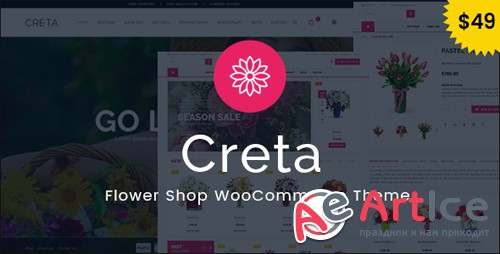 ThemeForest - Creta v2.4 - Flower Shop WooCommerce WordPress Theme - 15113785