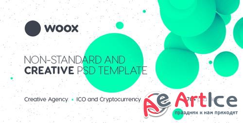 ThemeForest - Woox v1.0 - Non-Standard and Creative PSD Template for Digital Agency and ICO and Cryptocurrency Market - 22031449