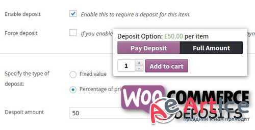 CodeCanyon - WooCommerce Deposits v2.2.6 - Partial Payments Plugin - 9249233