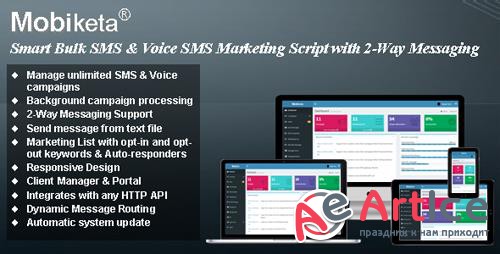 CodeCanyon - Mobiketa v4.0 - Complete Mobile Marketing Script with Bulk SMS, Voice SMS & 2-Way Messaging Support - 16494684