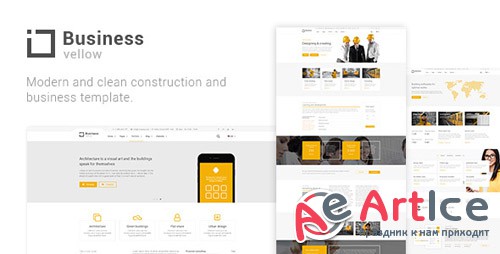 ThemeForest - Yellow Business v1.0 - Construction And Businesses - 21093503