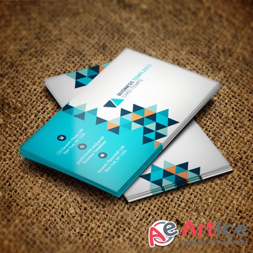 Blue pixel - business card
