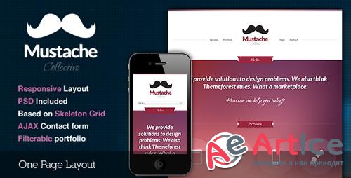 ThemeForest - Mustache v1.1 - Responsive One Page HTML Template (Update: 3 September 13) - 2825554