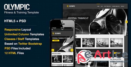 ThemeForest - Olympic v1.0 - Fitness Health Site Template - 6287171