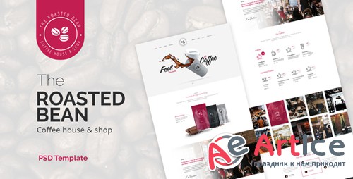 ThemeForest - Roasted Bean v1.0 - Creative & Coffee Shop PSD Template - 21655486