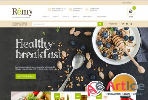 YiThemes - YITH Remy v1.1.9 - A Simple And Tasty Food And Restaurant WordPress Theme