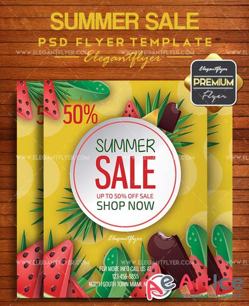 Summer Sale V3 2018 Flyer PSD Template