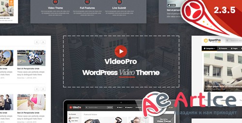ThemeForest - VideoPro v2.3.5 - Video WordPress Theme - 16677956