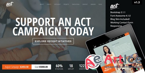 ThemeForest - Act v2.8.1 - Multipurpose Nonprofit Theme - 10447911