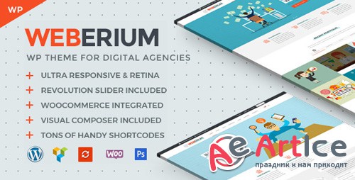 ThemeForest - Weberium v1.0 - Responsive WordPress Theme Tailored for Digital Agencies - 21758998