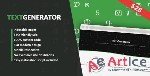 CodeCanyon - Text Generator v1.0 - 22005317