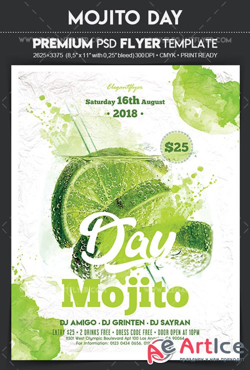 Mojito Day V1 2018 Flyer PSD Template