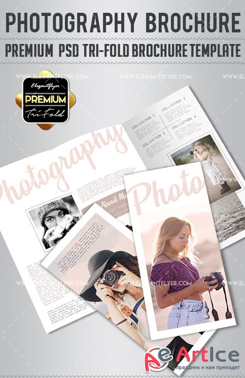 Photography V15 2018 Tri-Fold Brochure PSD Template