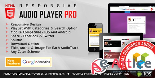 CodeCanyon - Visual Composer Addon - HTML5 Audio Player PRO for WPBakery Page Builder v1.9.3 - 12000347