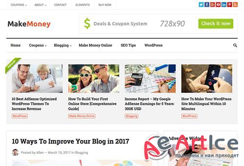 HappyThemes - MakeMoney Pro v1.4 - WordPress Blog & Coupon Theme
