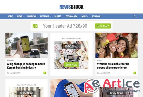 HappyThemes - NewsBlock Pro v1.4 - WordPress Magazine Theme