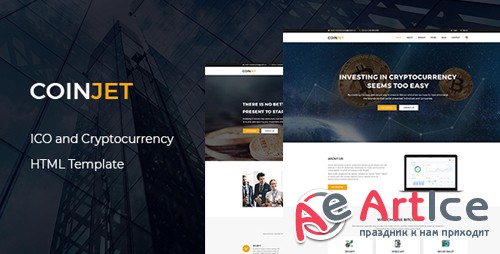 ThemeForest - CoinJet v1.0 - Bitcoin & Crypto Currency HTML Template - 22027782