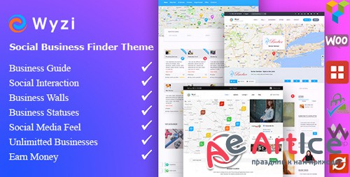 ThemeForest - Wyzi v2.1.9.2 - Business Finder and Service Provider Booking WordPress Social Look Directory Listing Theme - 18850856 - NULLED