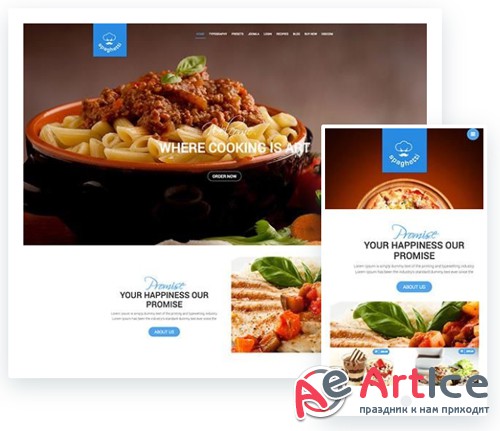 ThemeXpert - Spaghetti v1.0 - Restaurant Ecommerce Template For Joomla