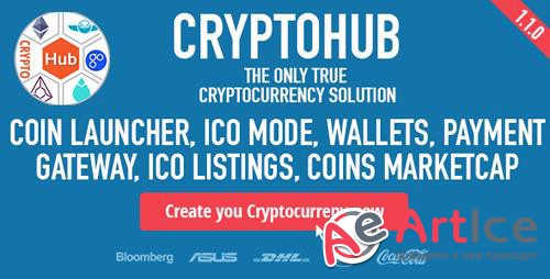CodeCanyon - CryptoHub v1.2.0 - Coin Launcher | ICO System | MultiCrypto Wallets | CryptoExchange | Payment Gateway - 21662898