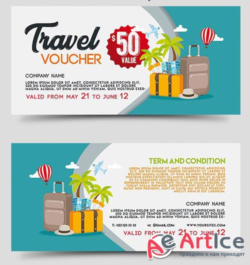 Travel V8 2018 Voucher Template