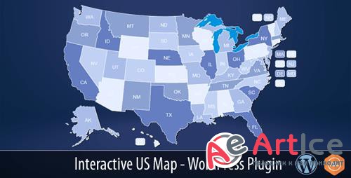CodeCanyon - Interactive US Map v2.2.4 - WordPress Plugin - 10359489