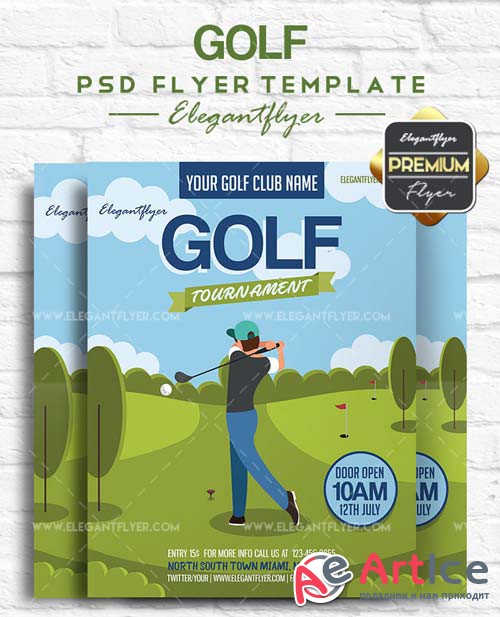 Golf V3 2018 Flyer PSD Template