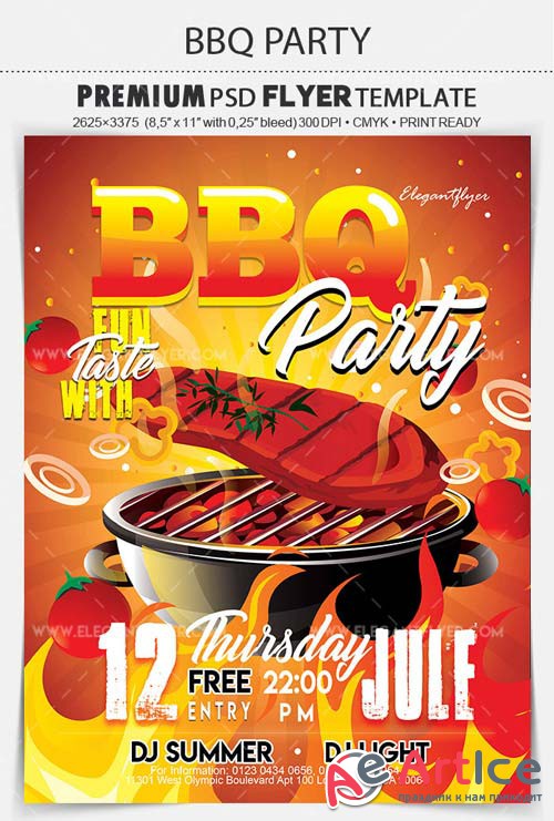 BBQ Party V11 2018 Flyer PSD Template